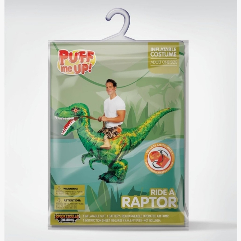 Adult Inflatable Dinosaur Costume - Picture 6 of 6